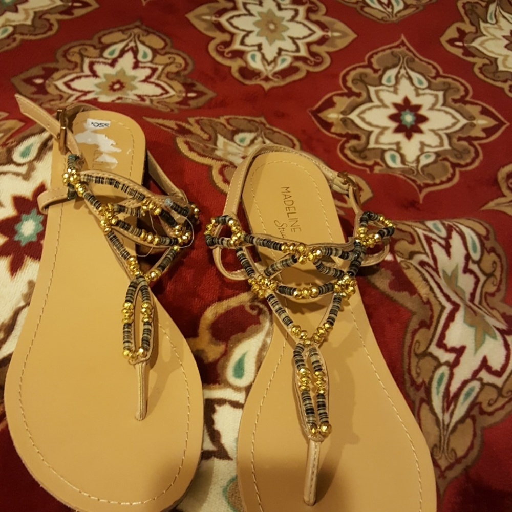 Like new beaded sandals